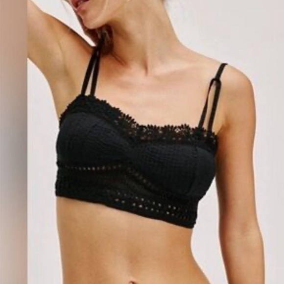 Free People, Intimately Tallulah black bralette ❤️ NWOT size XS - Picture 3 of 5